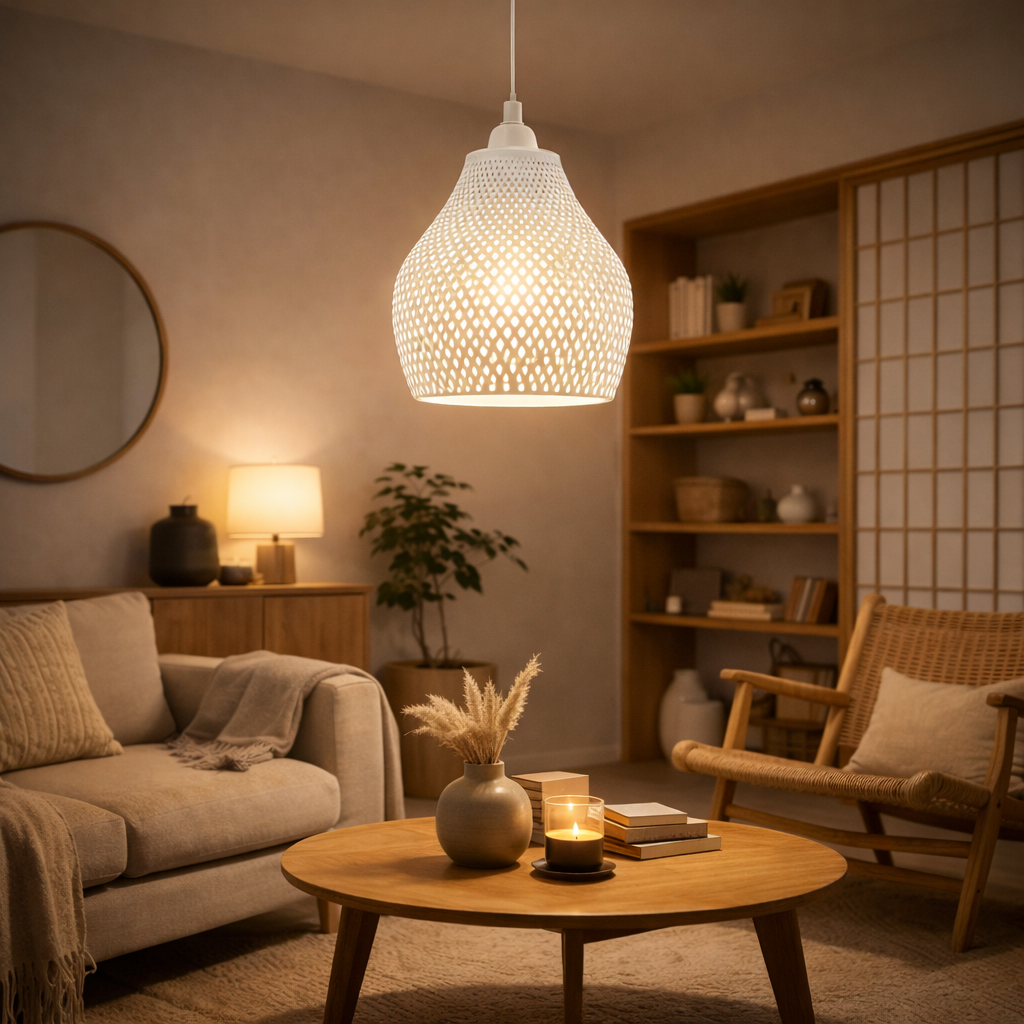 Lattice Glow – Contemporary Ambient Hanging Lamp
