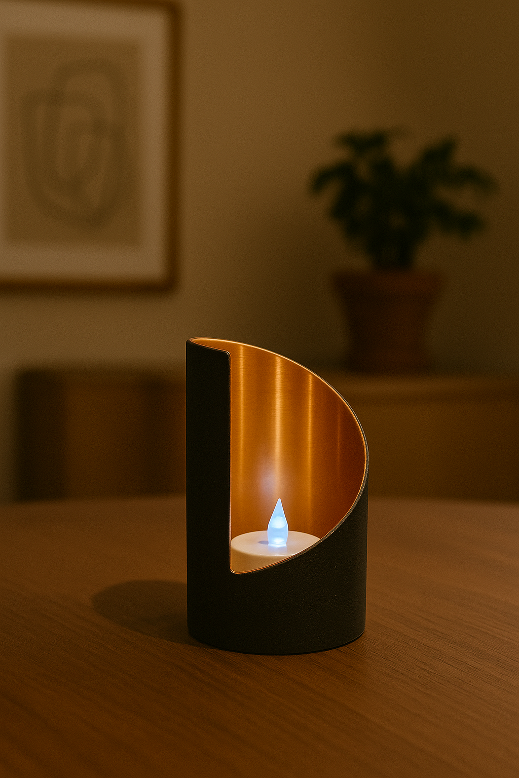 Luna Arc Candle Holders - Σετ Κηροπήγια "Ημισέληνος" | Μοντέρνα Διακόσμηση με Αντανάκλαση 