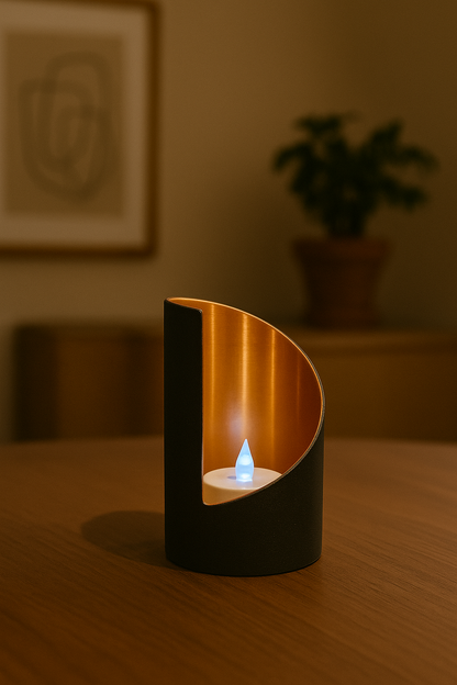 Luna Arc Candle Holders - Σετ Κηροπήγια "Ημισέληνος" | Μοντέρνα Διακόσμηση με Αντανάκλαση 