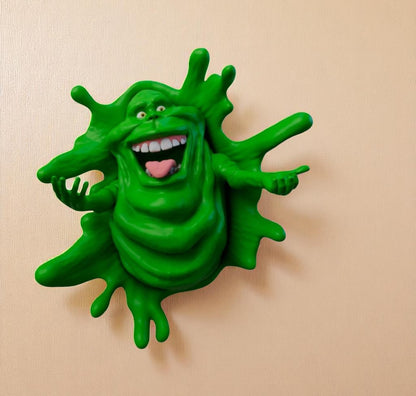 Slimer Wall Mount – 3D Printed Ghostbusters Fan Art Decor | Geeky Horror Display