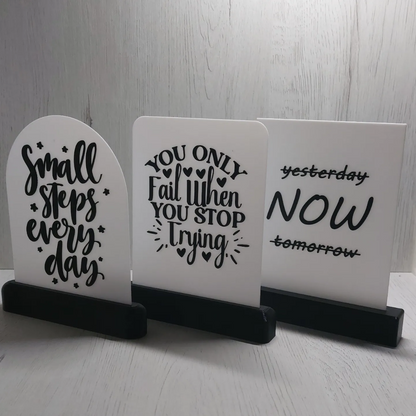 Inspirational Desk Signs