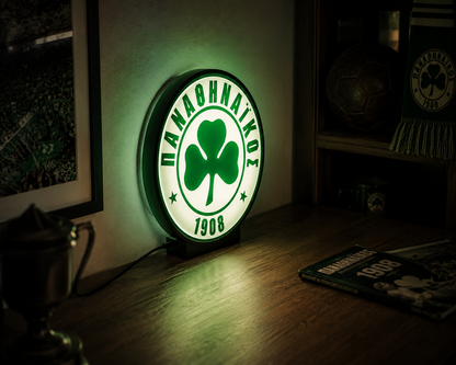 Panathinaikos LED Light – Φωτιζόμενο Διακοσμητικό Παναθηναϊκού | Panathinaikos Logo Light
