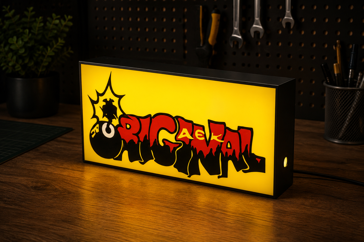 AEK Original Lightbox – Φωτιζόμενο Graffiti ΑΕΚ Διακοσμητικό | AEK Graffiti LED Lamp