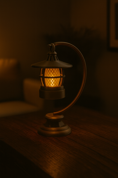 Vintage Oil Lantern Candle Holder Set – Retro Industrial Night Light | Victorian Style Hanging Lamp Decor