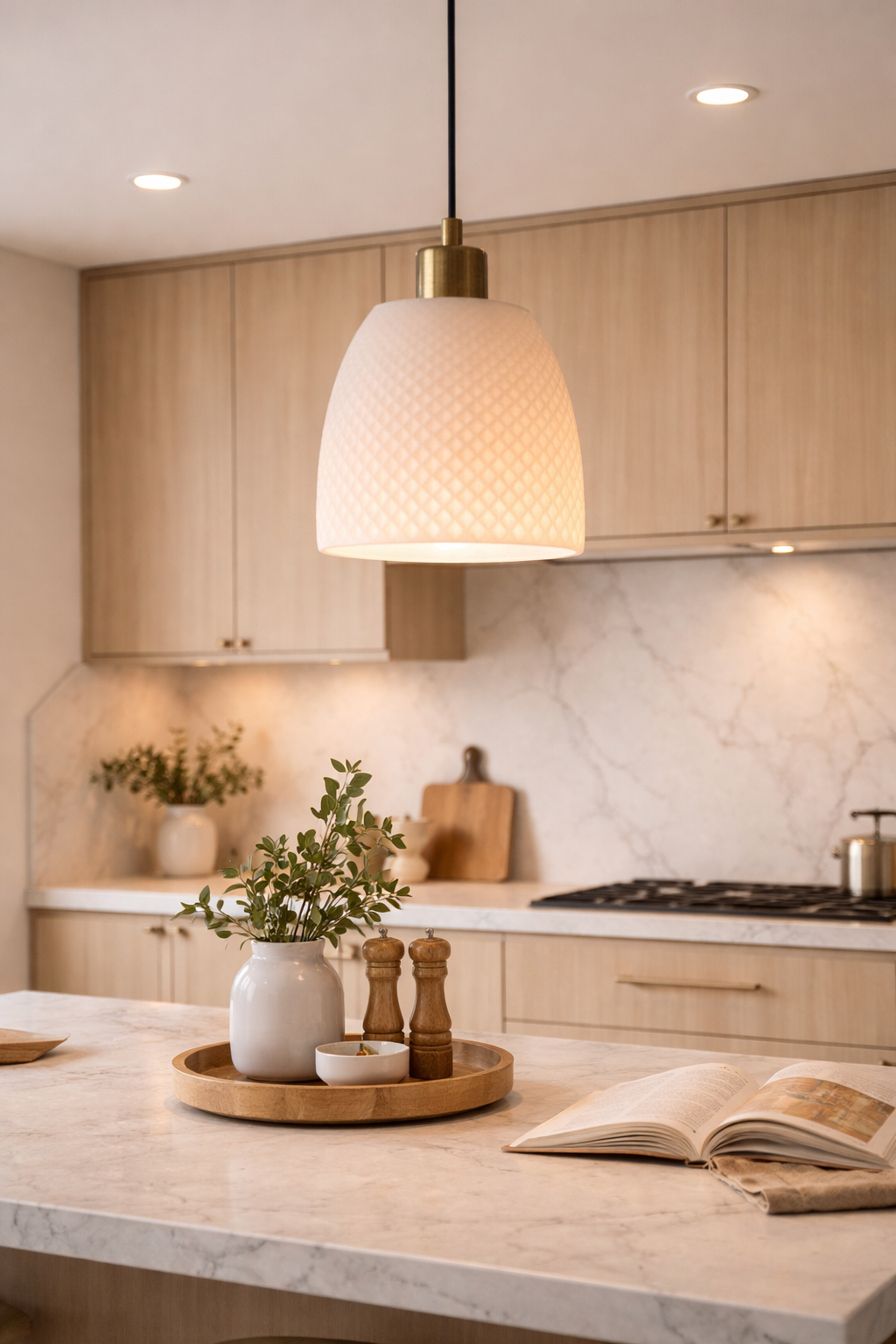 Modern Textured Pendant Lamp – Μοντέρνο Κρεμαστό Φωτιστικό με Ανάγλυφη Υφή