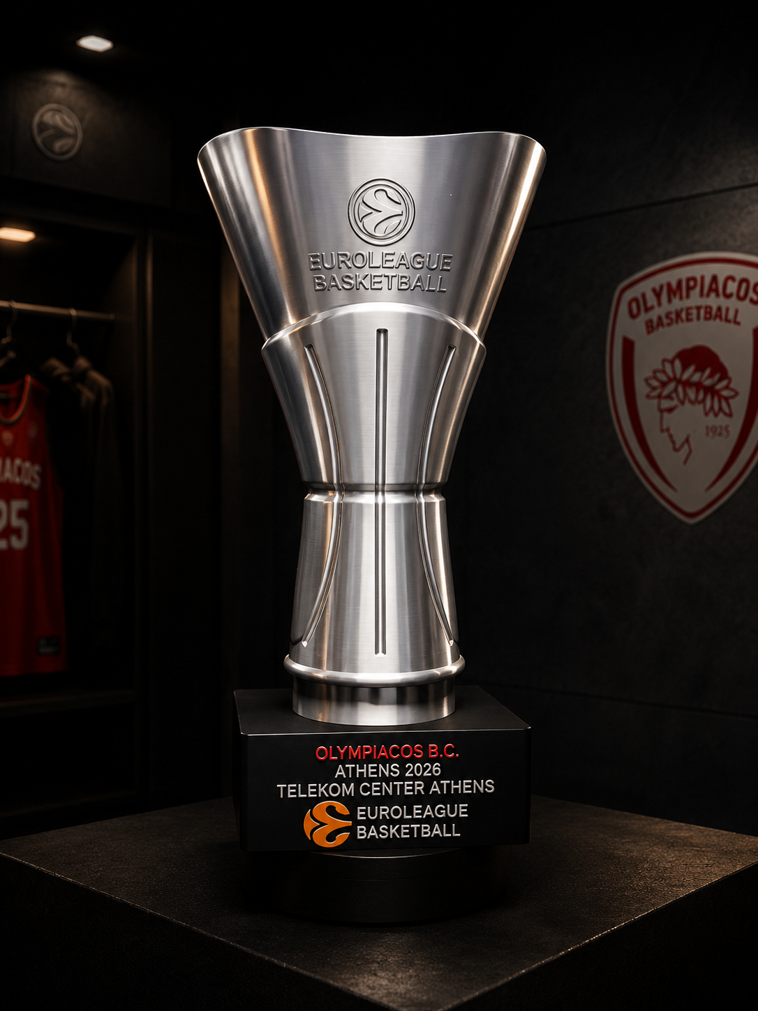 Olympiacos 2026 EuroLeague Championship Trophy Replica