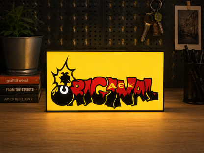 AEK Original Lightbox – Φωτιζόμενο Graffiti ΑΕΚ Διακοσμητικό | AEK Graffiti LED Lamp