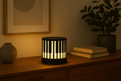Modern Piano Keys Table Lamp – Musical Notes Ambient Light | Unique Gift for Musicians & Teachers