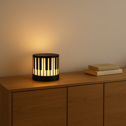 Modern Piano Keys Table Lamp – Musical Notes Ambient Light | Unique Gift for Musicians & Teachers