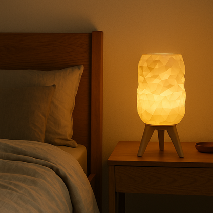 Minimal Cozy Lamp - Μοντέρνο Γεωμετρικό Φωτιστικό με Ζεστό Φως | Ιδανικό για Κομοδίνο & Σαλόνι