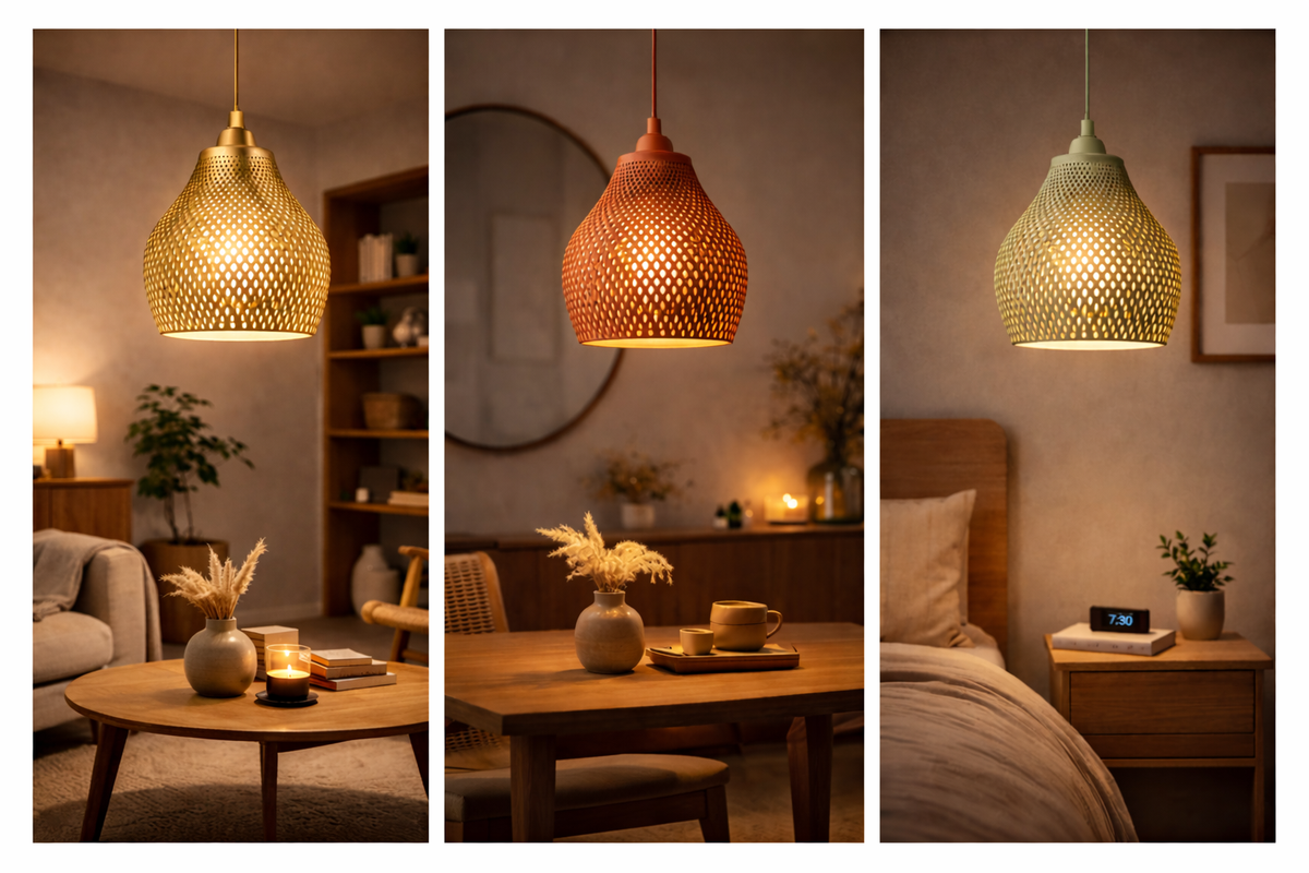Lattice Glow – Contemporary Ambient Hanging Lamp