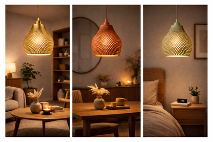 Lattice Glow – Contemporary Ambient Hanging Lamp
