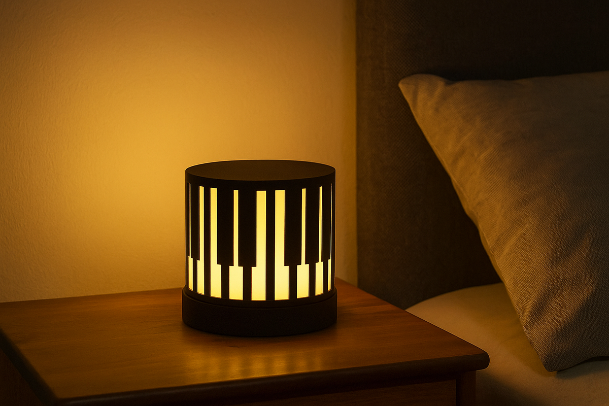 Modern Piano Keys Table Lamp – Musical Notes Ambient Light | Unique Gift for Musicians & Teachers