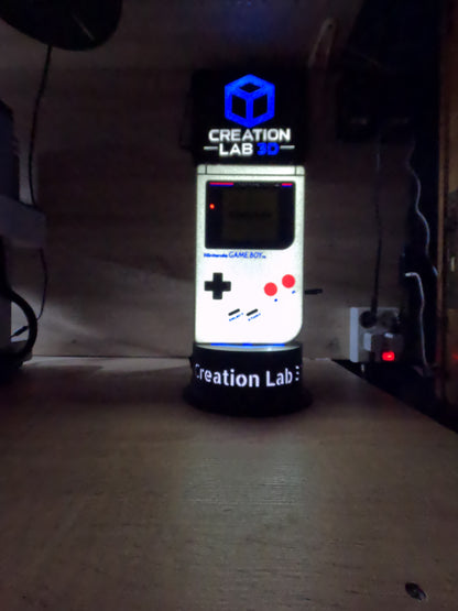 Game Boy LED Lightbox – Retro Handheld Console Lamp | 90s Gaming Nostalgia & Geek Room Decor