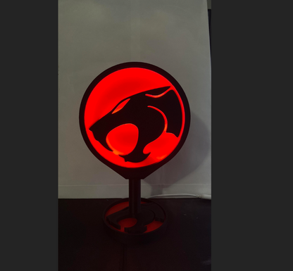 Thundercats LED Sign Lightbox – Retro Cartoon Logo Desk Lamp | 80s Nostalgia Room Decor