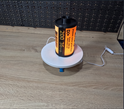 Retro Film Lightbox – Vintage Film Canister Table Lamp | Photographer Gift & Studio Decor