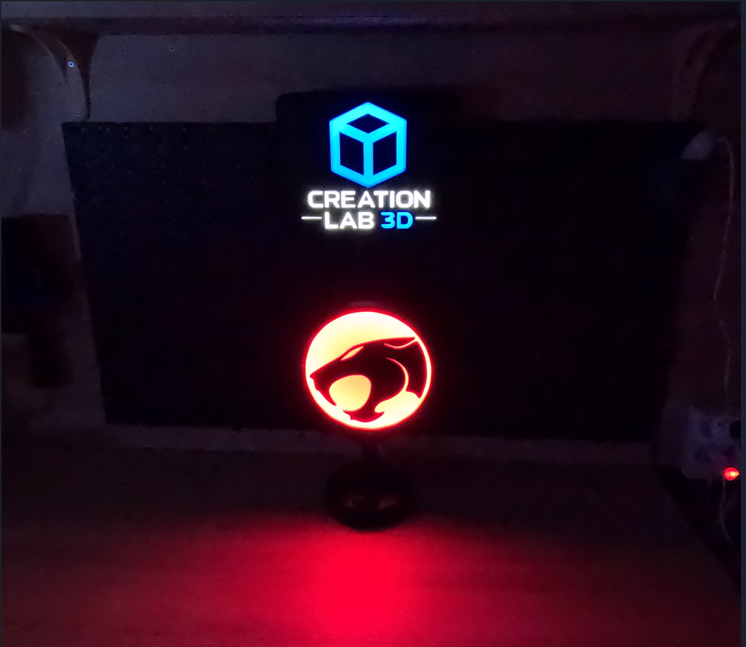 Thundercats LED Sign Lightbox – Retro Cartoon Logo Desk Lamp | 80s Nostalgia Room Decor