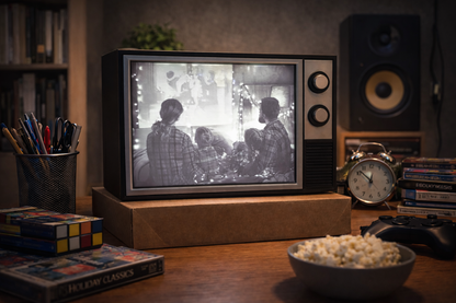 Retro TV Photo Lightbox - Φωτιζόμενη Κορνίζα Τηλεόραση Vintage - Nostalgic Memory Frame