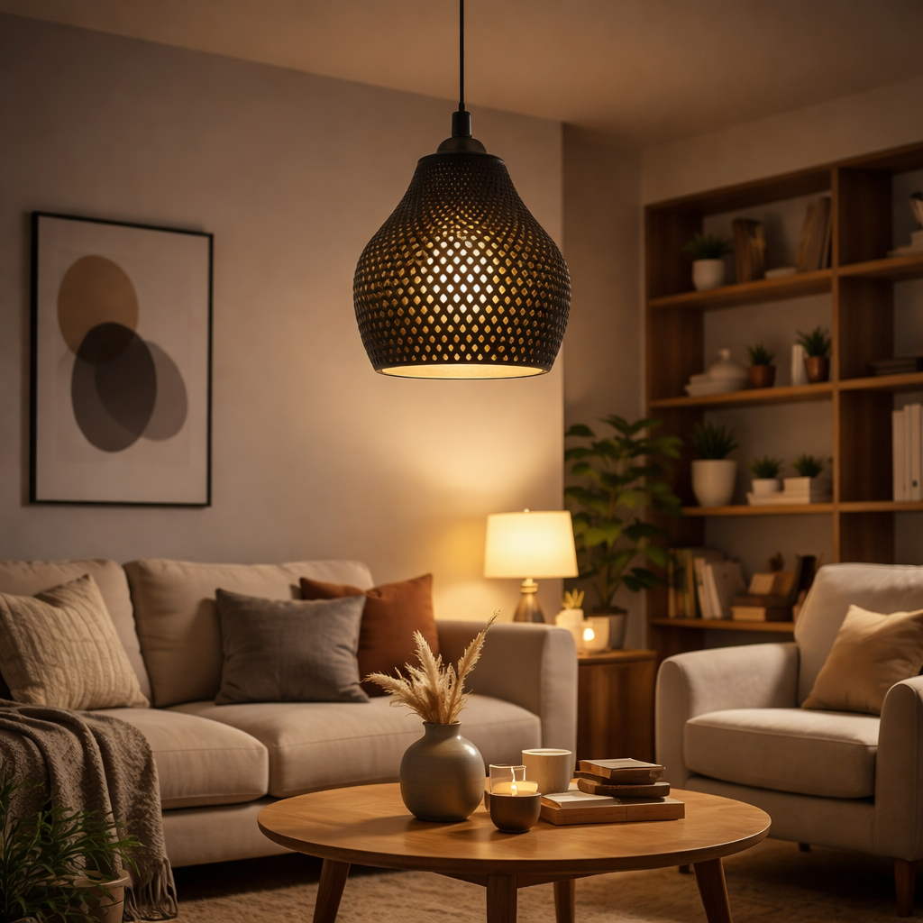 Lattice Glow – Contemporary Ambient Hanging Lamp
