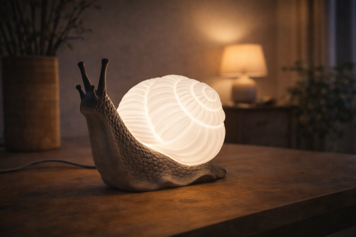 Glow Snail - Φωτιστικό Σαλιγκάρι με Ατμοσφαιρικό Φωτισμό | Ιδανικό για Παιδικό Δωμάτιο