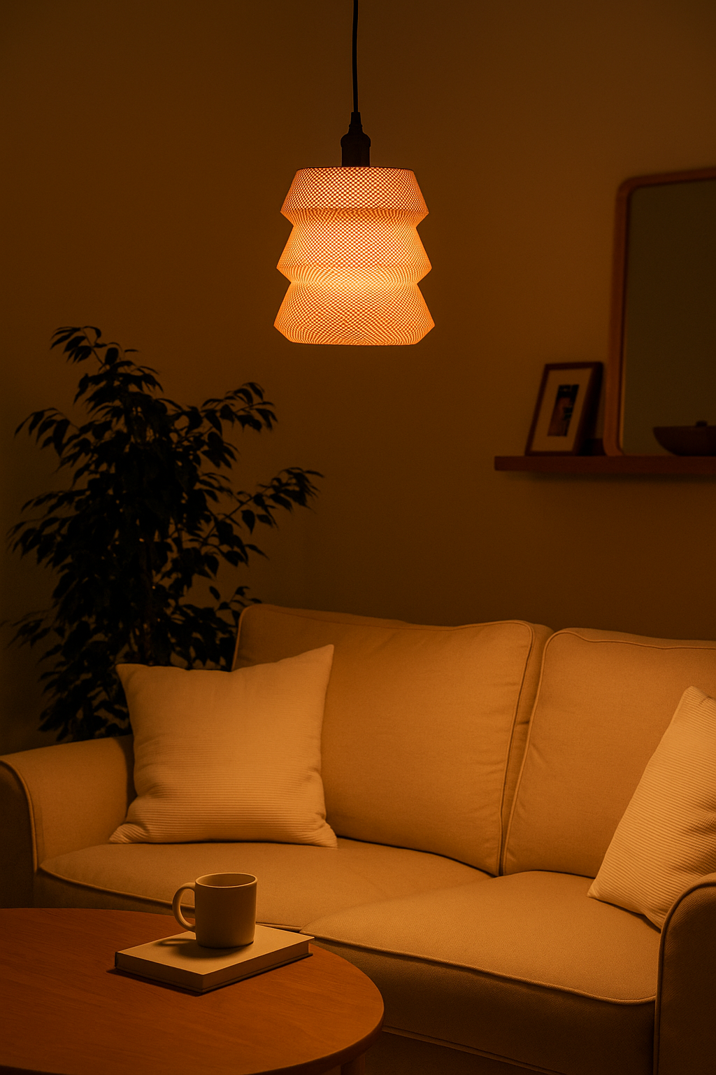 Waves Pendant Lamp | Modern Organic Design | Ambient LED Lighting