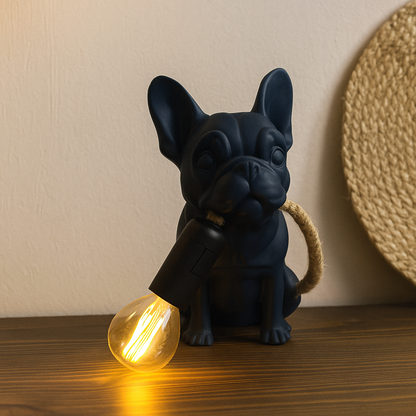 Bulldog Table Lamp - Επιτραπέζιο Φωτιστικό Σκύλος με Edison Λάμπα & Custom Χρώματα | Μοναδικό Δώρο