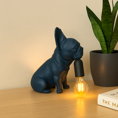 Bulldog Table Lamp - Επιτραπέζιο Φωτιστικό Σκύλος με Edison Λάμπα & Custom Χρώματα | Μοναδικό Δώρο