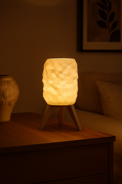 Minimal Cozy Lamp - Μοντέρνο Γεωμετρικό Φωτιστικό με Ζεστό Φως | Ιδανικό για Κομοδίνο & Σαλόνι