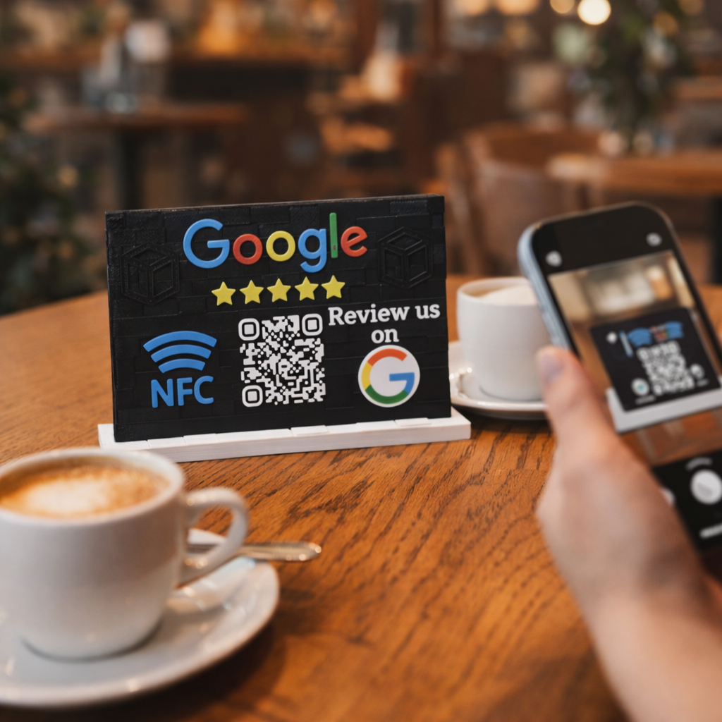 Google Review NFC Stand Επιχειρησιακό Σταντ Αξιολογήσεων – Google Review NFC Business Stand for Instant Reviews