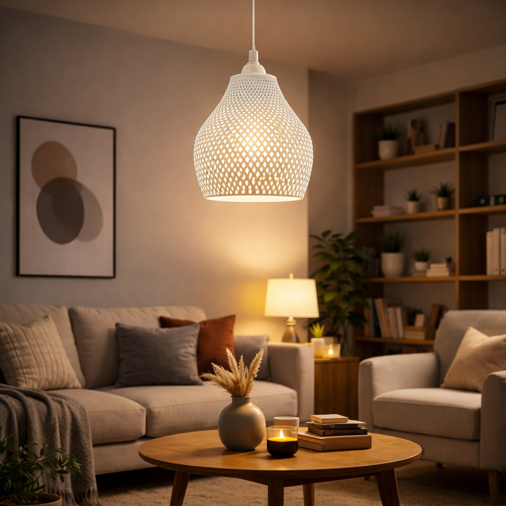 Lattice Glow – Contemporary Ambient Hanging Lamp