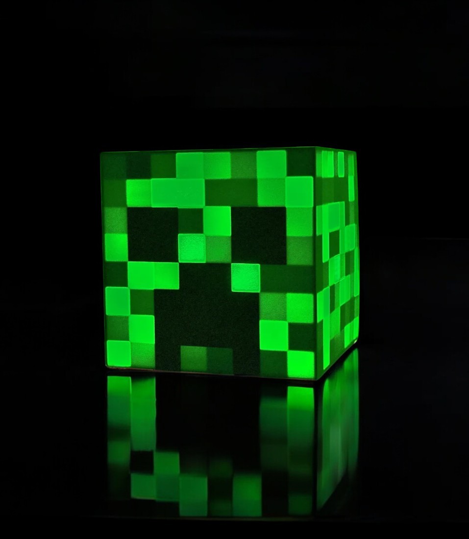 Minecraft Creeper Pixel Glow  Λάμπα 