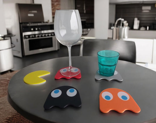 🕹️ PAC-MAN COASTERS - Η Κλασική Arcade Εμπειρία στο Τραπέζι Σου! 🍽️
