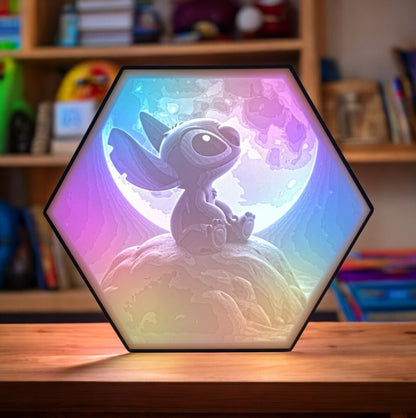 Hexagonal Stitch "Moonlight" LED Lamp Desk Light