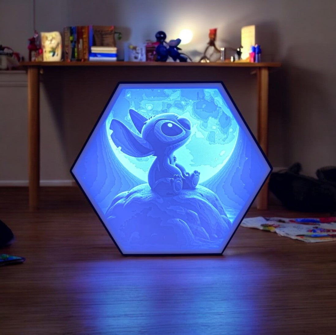Hexagonal Stitch "Moonlight" LED Lamp Desk Light