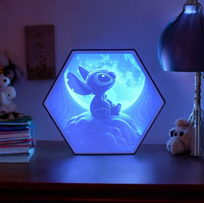 Hexagonal Stitch "Moonlight" LED Lamp Desk Light