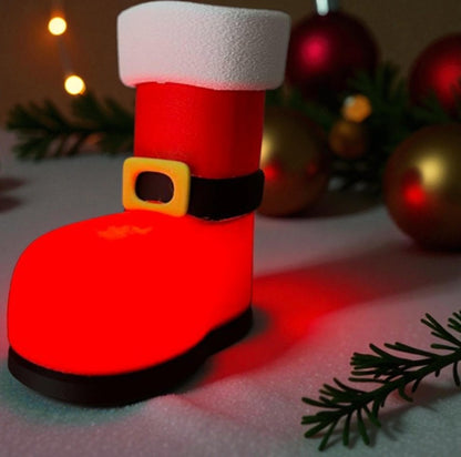 Santa Boot Lightbox  | Christmas LED Table Decor