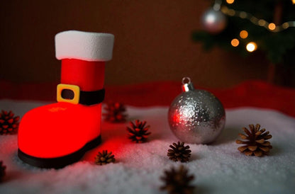 Santa Boot Lightbox  | Christmas LED Table Decor