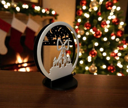 Christmas Holiday Ornament “Winter Candle Sky”