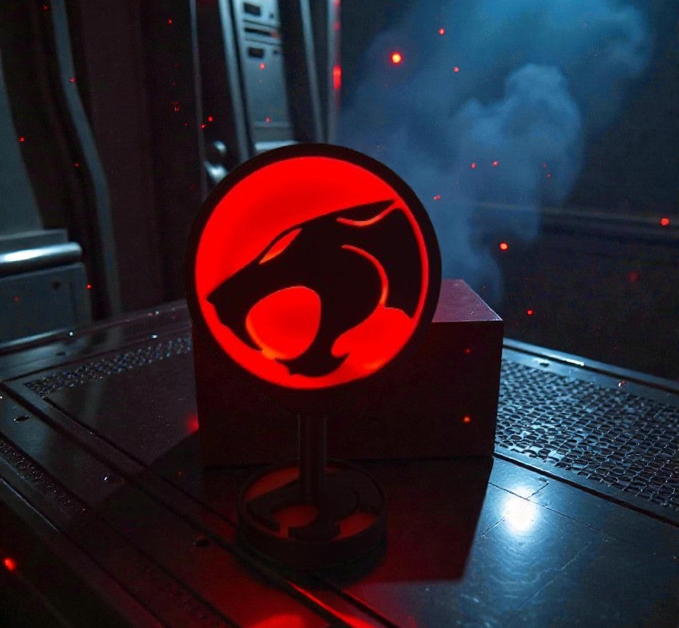 Thundercats LED Sign Lightbox – Retro Cartoon Logo Desk Lamp | 80s Nostalgia Room Decor
