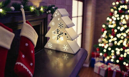 “Snowflake Tree” – Festive Tealight Candle Holder | Christmas Decor