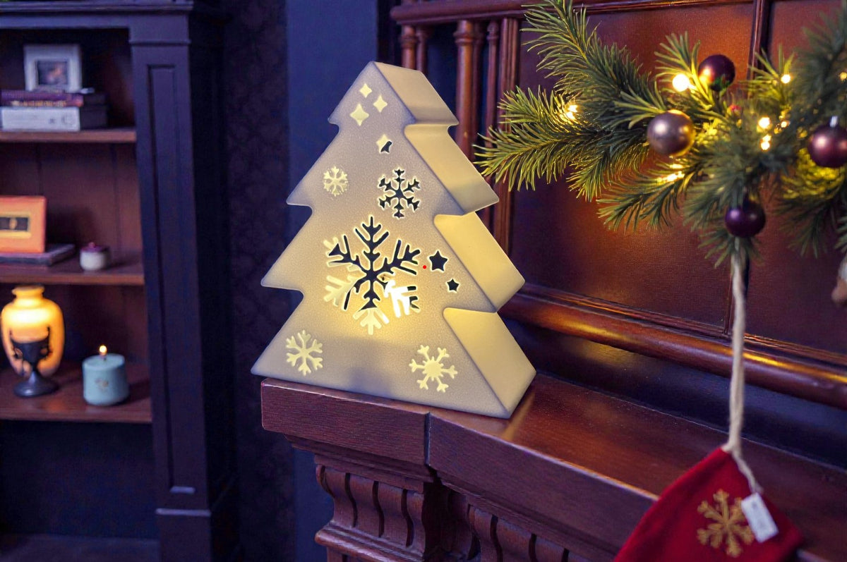 “Snowflake Tree” – Festive Tealight Candle Holder | Christmas Decor