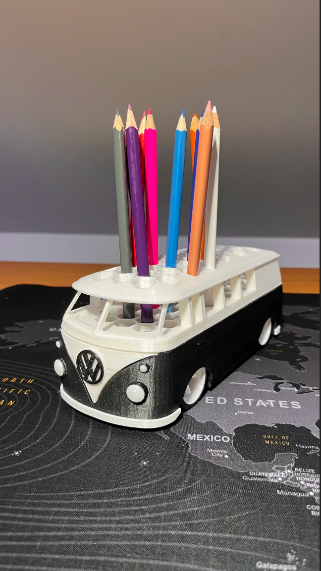 VW Bus Pen Holder - Retro Style and Functionality
