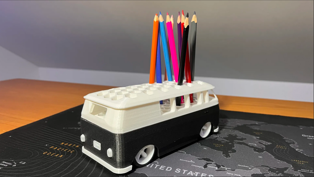 VW Bus Pen Holder - Retro Style and Functionality