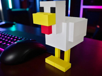 Λάμπα Minecraft Κοτόπουλο – Επικό Gaming Φως για το Γραφείο σου