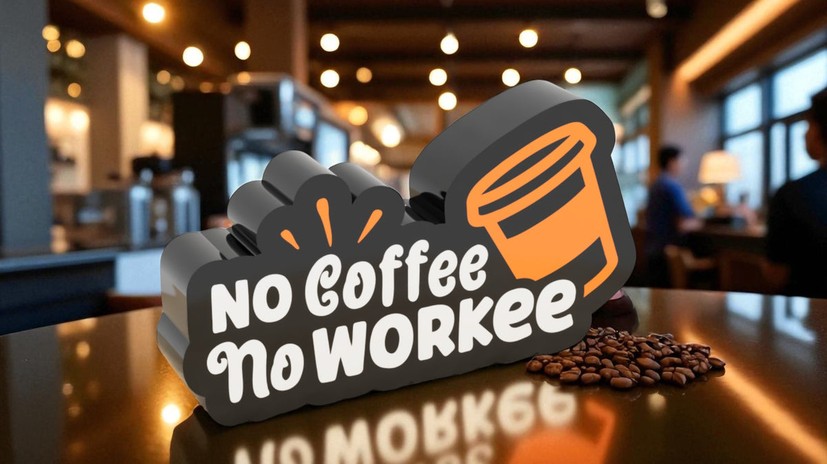 Lightbox No Coffee No Workee – Επιτραπέζιο Φωτιστικό Καφέ