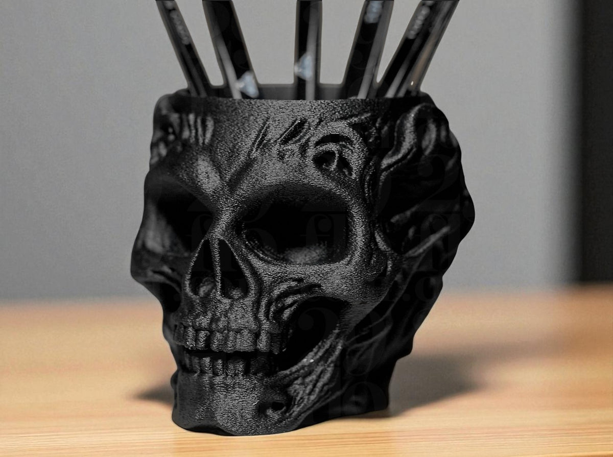 Skull Pencil Holder – Dark Cool Vibes for Your Desk