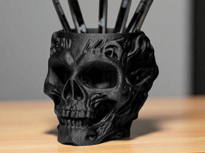 Skull Pencil Holder – Dark Cool Vibes for Your Desk