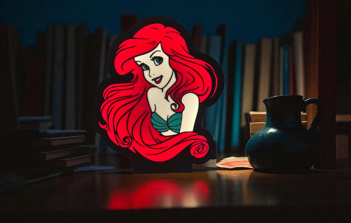 Lightbox – Fan Art Φωτιστικό "Η Μικρή Γοργόνα"